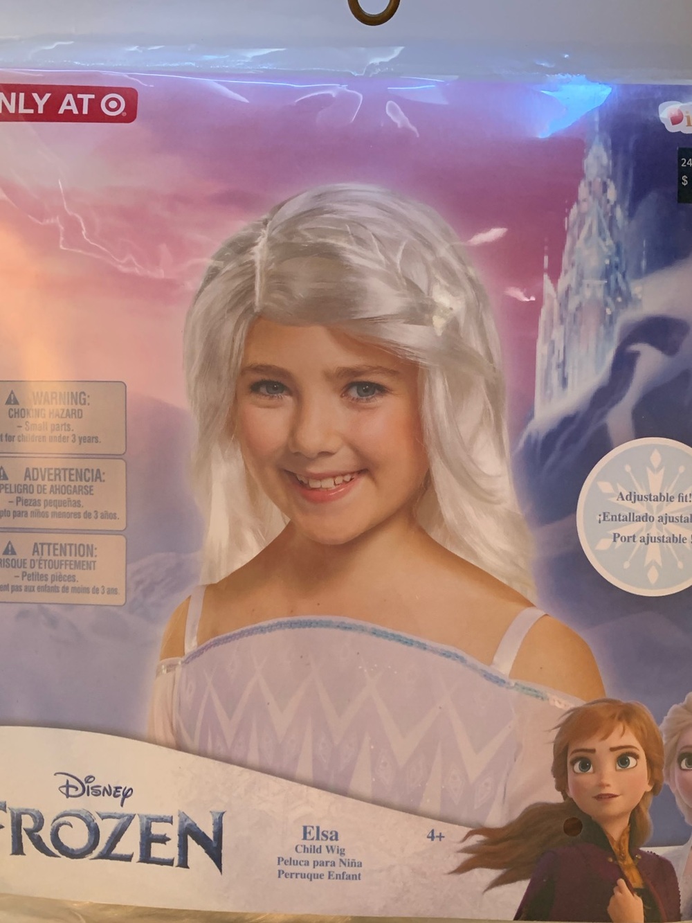 Disney Elsa Costume Wig - White/Silver Braided Style